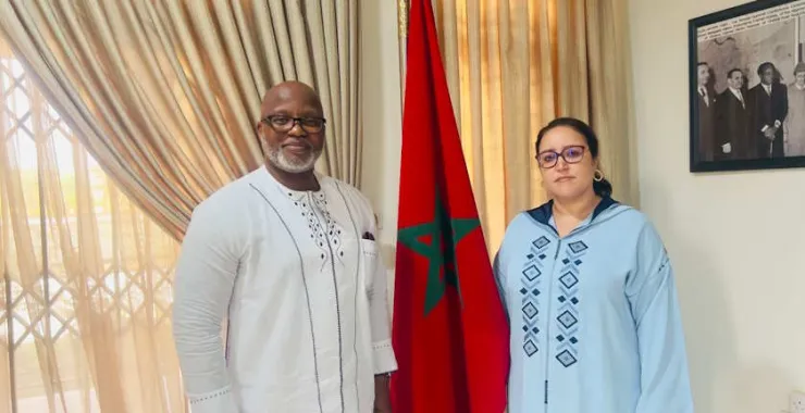 H.E. Kaisamba visits Dean of African Group of Ambassadors in Ghana.