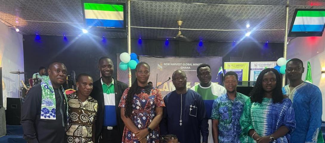 Cross section of staff of SLHC and Sierra Leonean Pastors