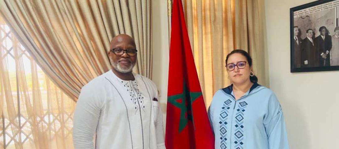 H.E. Kaisamba visits Dean of African Group of Ambassadors in Ghana.